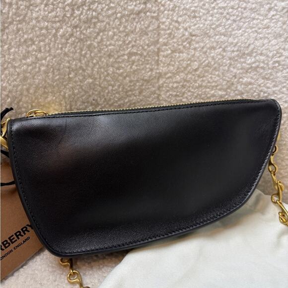 Sold-Burberry Micro Shield Sling mini bag black - Picture 7 of 11